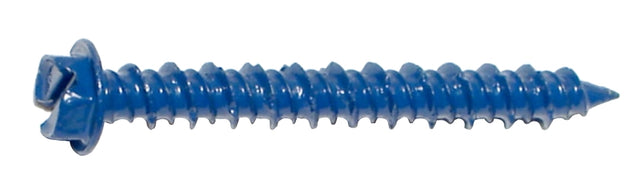 Midwest Fastener 09261 Masonry Screw, 3/16 in Dia, 1-3/4 in L, 1/4 in Screw, Steel, 100/PK
