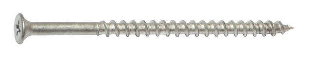 Midwest Fastener 08163 Deck Screw, 10-8 Thread, 3-1/2 in L, Coarse Thread, Bugle Head, Phillips Drive, Steel, Dacrotized