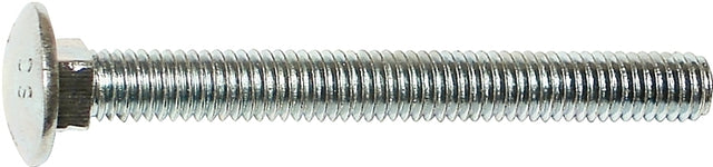Midwest Fastener 01084 Carriage Bolt, 5/16-18 in Thread, NC Thread, 4-1/2 in OAL, Zinc, 2 Grade