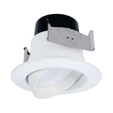 Halo LA4 Series Matte Warm White 4 in. W LED Adjustable Retrofit Kit 9 W