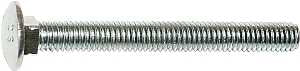 Midwest Fastener 01103 Carriage Bolt, 3/8-16 in Thread, NC Thread, 3-1/2 in OAL, Zinc, 2 Grade