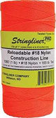 Stringliner Pro Series 35706 Construction Line, #18 Dia, 1080 ft L, 165 lb Working Load, Nylon, Fluorescent Orange