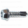Midwest Fastener 10282 Screw, #12 Thread, 3/4 in L, Washer Head, Hex Drive, Self-Drilling Point, 1 PK