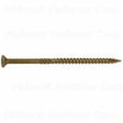 SaberDrive 50748 Deck Screw, #10 Thread, 4 in L, Serrated Thread, Bugle Head, Star Drive, Type 17 Point, Steel, 48 PK