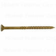 SaberDrive 50756 Deck Screw, #10 Thread, 3-1/2 in L, Serrated Thread, Bugle Head, Star Drive, Type 17 Point, Tan, Steel