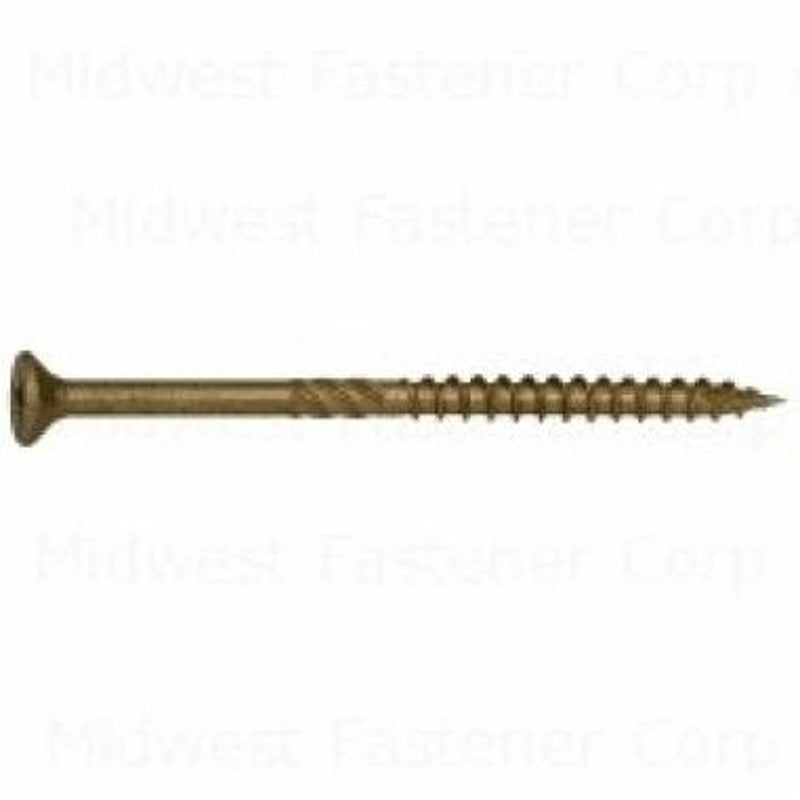 SaberDrive 50759 Deck Screw, #9 Thread, 3 in L, Serrated Thread, Bugle Head, Star Drive, Type 17 Point, Steel, 1811 PK