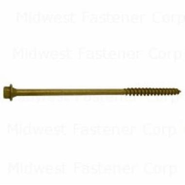 SaberDrive 52552 Screw, 1/4 in Thread, 6 in L, Hex Drive, 40 PK