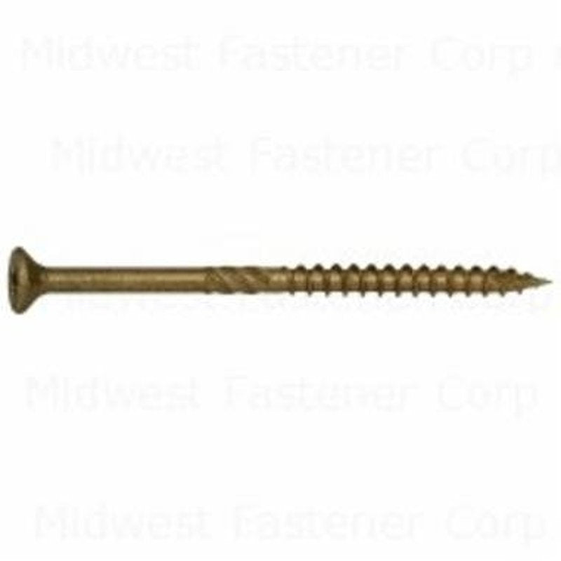 SaberDrive 53298 Deck Screw, #9 Thread, 3 in L, Bugle Head, Star Drive, Steel, XL1500-Coated, 730 PK