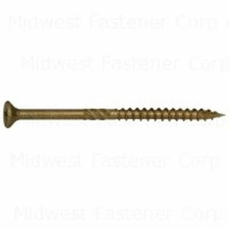 SaberDrive 53298 Deck Screw, #9 Thread, 3 in L, Bugle Head, Star Drive, Steel, XL1500-Coated, 730 PK