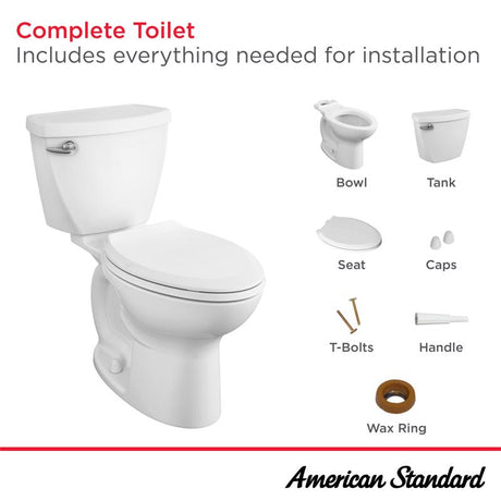 American Standard Cadet 3 FloWise ADA Compliant 1.28 gal White Elongated Complete Toilet