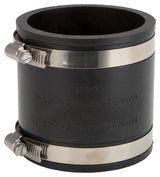 ProSource FC56-33 Coupling, 3 x 3 in, Cast Iron, Plastic and Steel Drain Pipes, PVC, Black