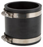 ProSource FC56-33 Coupling, 3 x 3 in, Cast Iron, Plastic and Steel Drain Pipes, PVC, Black