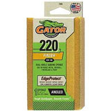Gator 7306 Sanding Sponge, 5 in L, 3 in W, 220 Grit, Extra Fine, Aluminum Oxide Abrasive