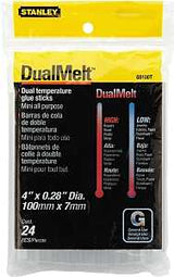 STANLEY GS10DT Glue Stick, Resin Odor, Clear, 24/PK