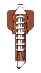 KW1-25 KEYBLANK FOOTBALL, Pack of 10