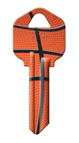 Hy-Ko 16010KW1-27 Key Blank, Basketball, Brass, Nickel-Plated, For: Kwikset KW1 Keyways, KW1 Key Number, Pack of 10