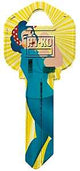 KW1-34 KEYBLANK WOMAN, Pack of 10