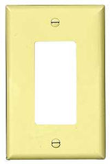 WALL PLATE 1GANG DECR MID IVRY, Pack of 20