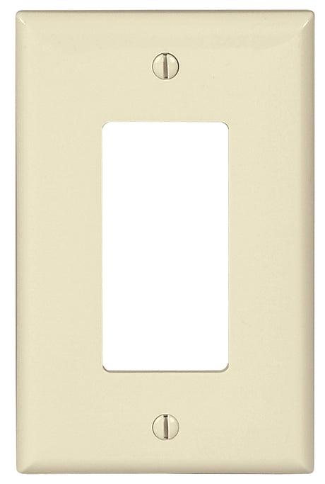 Eaton Wiring Devices PJ26LA Wallplate, 4.87 in L, 3.12 in W, 1 -Gang, Polycarbonate, Light Almond, High-Gloss, Pack of 20