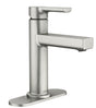 Moen Rinza 84627SRN Bathroom Faucet, 1.2 gpm, 1-Handle, 1-Faucet Hole, Metal, Brushed Nickel