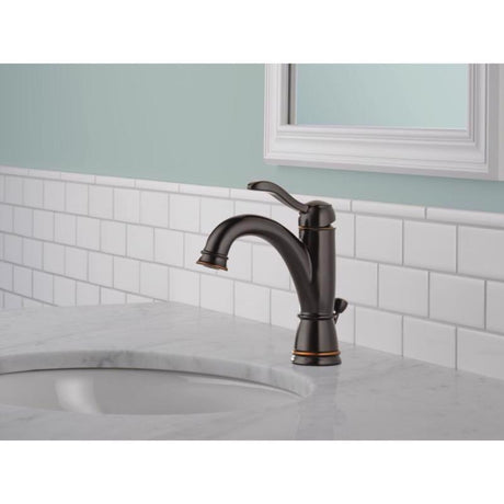 Delta Porter Oil Rubbed Bronze Contemporary Bathroom Faucet 4 in.