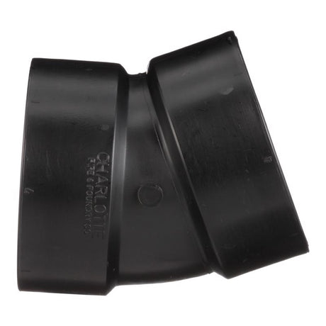 Charlotte Pipe 4 in. Hub X 4 in. D Hub ABS Elbow