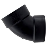 Charlotte Pipe 4 in. Hub X 4 in. D Hub ABS 60 Degree Elbow