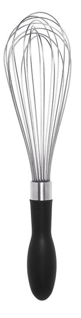 Good Grips 74291 Balloon Whisk, 11 in OAL, Stainless Steel, Black/Silver, Polished