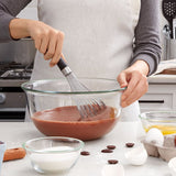 Good Grips 74291 Balloon Whisk, 11 in OAL, Stainless Steel, Black/Silver, Polished