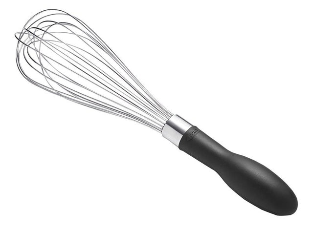 Good Grips 74291 Balloon Whisk, 11 in OAL, Stainless Steel, Black/Silver, Polished