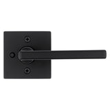 Kwikset Signature Series 730HFL SQT 514 CP Privacy Door Lock, Halifax Design, Lever Handle, Matte, Zinc, Black