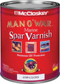 McCloskey Man O'War 080.0006539.005 Marine Spar Varnish, Gloss, Clear, 1 qt
