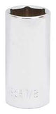 Vulcan MT6496484 Drive Socket, 7/8 in Socket, 3/8 in Drive, 6-Point, Chrome Vanadium Steel, Chrome