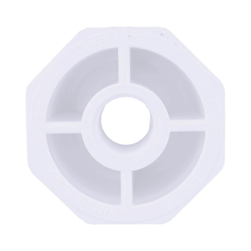 Charlotte Pipe Schedule 40 2 in. Spigot X 1/2 in. D FPT PVC Reducing Bushing 1 pk