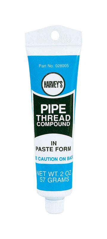 Harvey 028005-144 Pipe Thread Compound, 2 oz Tube, Thick Paste, Gray