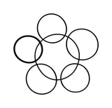 Danco 5-5/8 in. D X 3-3/8 in. D Rubber O-Ring Assortment 6 pk