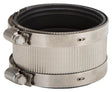 ProSource NHC-33 Coupling, 3 in, Cast Iron, Plastic and Steel Drain Pipes, Rubber/Stainless Steel