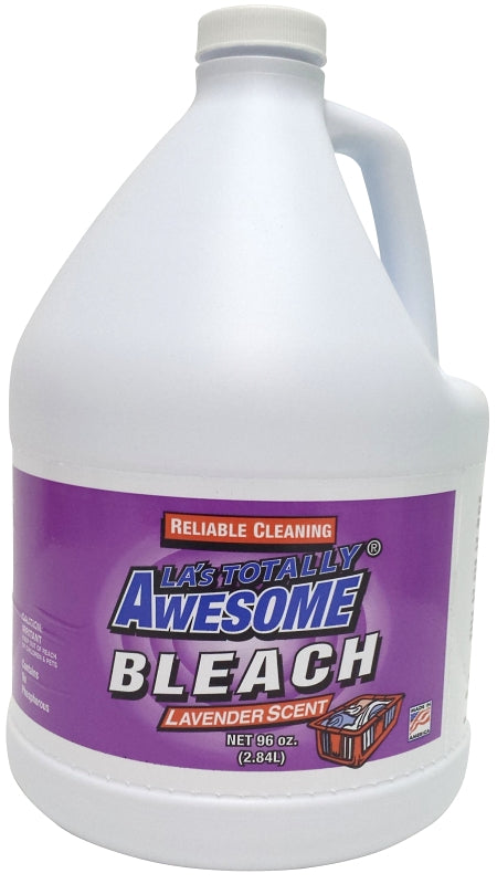 LA's TOTALLY AWESOME 40 Bleach Liquid, Lavender, 96 fl oz, Pack of 6