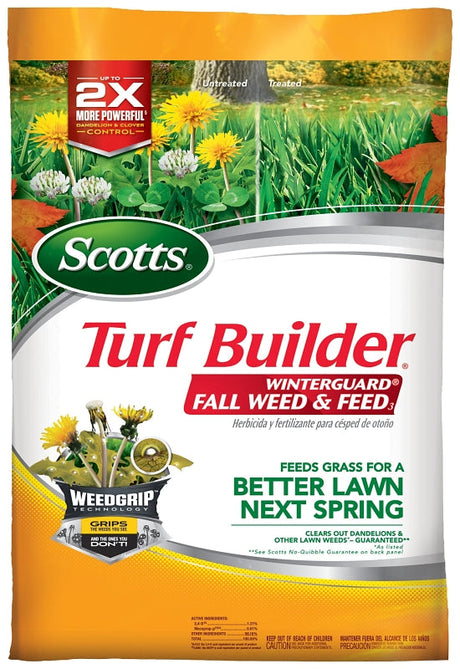 Scotts Turf Builder WinterGuard 50240 Fall Weed and Feed, Granule, Spreader Application Bag