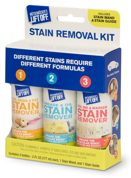 Motsenbocker's Lift Off 421-01 Stain Removal Kit, 12 oz, Liquid, Mild, Clear