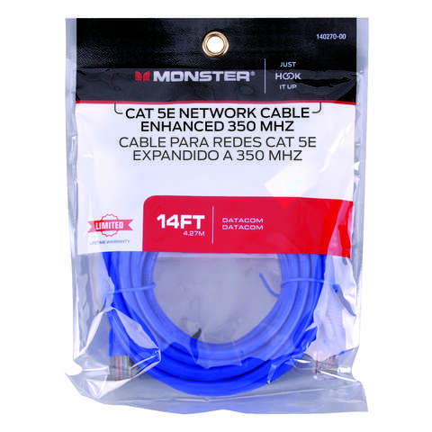 Monster Just Hook It Up 14 ft. L Category 5E Networking Cable