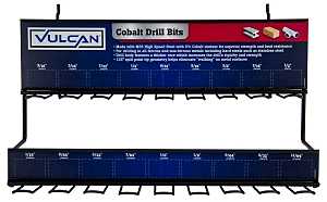 Vulcan 994890 Drill Bit Rack, Cobalt