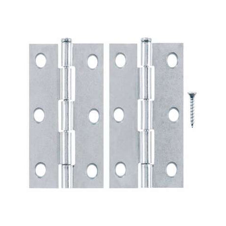 Ace 3 in. L Zinc-Plated Narrow Hinge 2 pk, Pack of 5