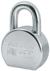 American Lock A702 Padlock, Keyed Different Key, 7/16 in Dia Shackle, 1-1/16 in H Shackle, Boron Steel Shackle, Zinc