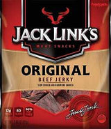 Jack Link's 10000007611 Snack, Jerky, Original, 2.85 oz, Beef, Citric Acid, Flavorings, Hydrolyzed Corn Protein, Pack of 8