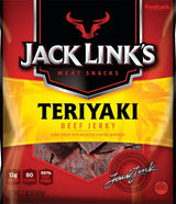 Jack Link's 10000008447 Snack, Jerky, Teriyaki, 2.85 oz, Beef, Citric Acid, Flavorings, Pack of 8