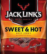 Jack Link's 10000007616 Snack, Jerky, Sweet, Hot, 2.85 oz, Pack of 8