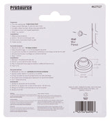 ProSource LR-005-PS Door Stop, 2-1/2 in Dia Base, 2-1/2 in Dia Base x 1 in H Projection, Steel & Rubber