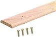 M-D 85043 Seam Binder, 72 in L, 1-3/4 in W, Hardwood, Unfinished, Pack of 6