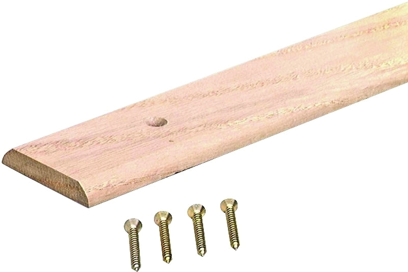 M-D 85043 Seam Binder, 72 in L, 1-3/4 in W, Hardwood, Unfinished, Pack of 6